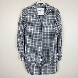 Frank & Eileen Grayson Top Button Down Womens Small Plaid Flannel Long Sleeve